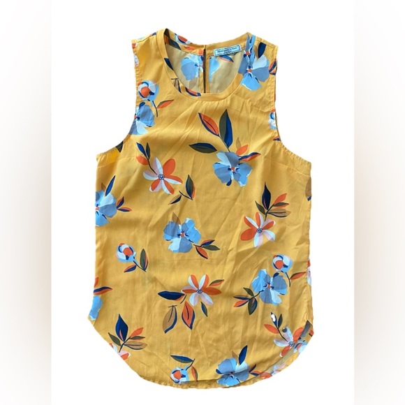 Abercrombie and Fitch Women's ruffle floral tank top blouse size XS - Picture 5 of 5